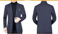 Blazer de Moda para Hombres Primavera Otoño Ajuste Delgado, Versátil, Adecuado para Edades Medianas y Jóvenes - details 1