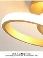 Luz LED Moderna TOMAXIN con Marco Cuadrado Negro y Blanco de 24CM para Iluminación de Salas Dormitorios y Pasados Interiores Ajustable en Color - details 15