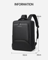 Bolso bandolera de negocios para hombre, bolso de hombro impermeable con compartimento para ordenador portátil, puerto de carga USB, tela Oxford de alta calidad, logotipo impreso de viaje - details 9