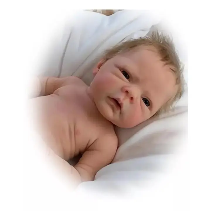 Muñeca Bebé Reborn De Silicona Y Algodón, 46cm, Niños Y Niñas - 1