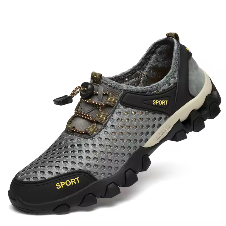 Botas de senderismo de Malla para hombre, Calzado Deportivo de montañismo, transpirables, guantes, antideslizantes, informales, para Exterior, Verano - 1