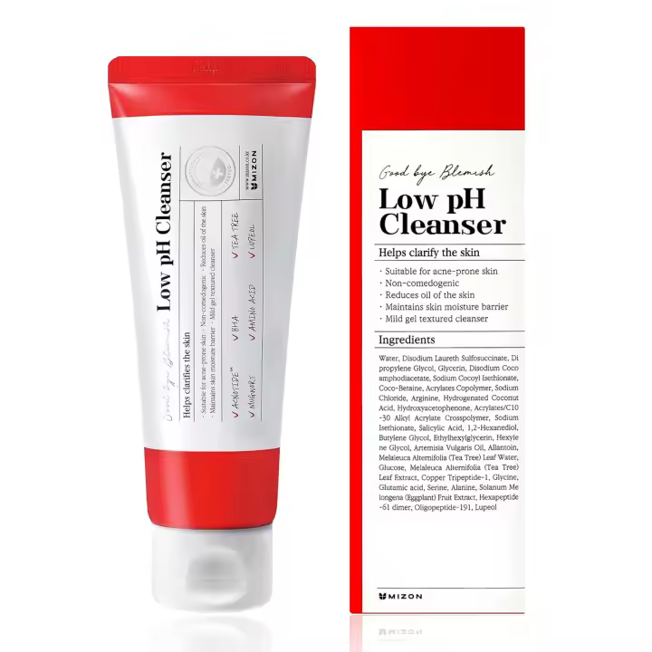 MIZON Good Bye Blemish Limpiador de bajo pH, limpiador de piel problemática, cuidado de la piel coreano, tratamiento de manchas de acné, calmante para - 1