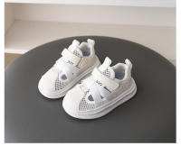 Nuevas sandalias de malla para niños en verano, suela suave, medio zapato de playa con concha - details 11