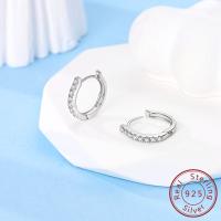 Pendiente de aro de plata de ley 925 para mujer, corazón, estrella, trébol, joyería de compromiso, regalo de boda - details 11