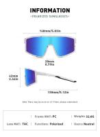 Gafas de Sol Deportivas Polarizadas UV400 Protección para Adultos, Jóvenes, Básebol, Pesca, Esquí, Golf Joyería de Gafas Nocturnas - details 11