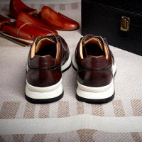 Zapatos de cuero de lujo ligeros zapatos casuales de cuero para hombres zapatos de hombre de fiesta de moda - details 5