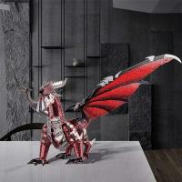 Piececool-rompecabezas de Metal 3d, juguete DIY del Dragón Negro para adolescentes, rompecabezas, modelo de rompecabezas, Kit de regalos para adultos - details 0