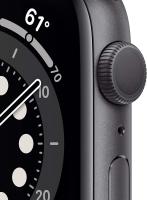 Apple Watch Series 6 (GPS, 44 mm) - Caja de aluminio gris espacial con correa deportiva negra (renovada) - details 1