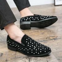 Cuero negro transpirable de moda de alta calidad con zapatos formales para hombre de tallas 38-48 - details 5