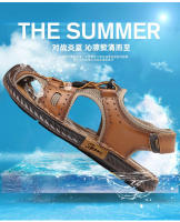 Sandalias de los hombres de cuero Baotou Casual zapatos de playa de los hombres de verano al aire libre deportes río seguimiento fresco zapatillas antideslizantes zapatos de los hombres - details 2
