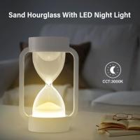Reloj de arena de inducción LED creativo, luz de sueño, temporizadores, lámpara de reloj de arena para dormitorio, sala de estar, decoración del hogar, luz nocturna - details 7