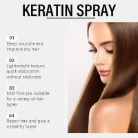 Secado por pulverización suave, cuidado, antiestático, sin lavado, nutritivo, hidratante y suavizante para el cabello. - details 5