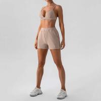 Entrenamiento de gimnasia de yoga hueco para mujer, yoga triple reforzado para mujer, conjunto PIESS, ropa deportiva, sujetador deportivo, ropa ajustada, 1/2 - details 7