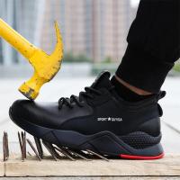 Zapatos de trabajo de seguridad con aislamiento de 6KV para hombres y mujeres, zapatos de cuero negros impermeables, zapatos de cocina antideslizantes, botas indestructibles - details 27
