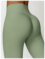 Conjunto de Yoga para Mujer de Manga Larga y Ajustado Traje Deportivo de Fitness de Cintura Alta Secado Rápido Top Largo + Leggings Material Exterior de Nylon Adecuado para Primavera/Verano - details 10
