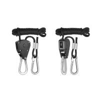 Gancho de Ratchet Ajustable para Cuerda 1Par Máximo Peso 150lbs/68kg Gancho de Poli para Levantador y Ensamblaje de Barra de Herramientas - details 0