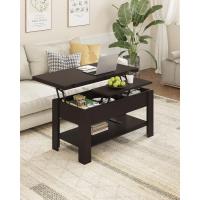 Mesa de Centro Regulable en Altura, Almacenamiento Oculto, 3 en 1, Multifunción, Mesa de Salón, Mesa de Café, Compartimento Abierto, Mesa de Comedor, para Salón, Oficina, Blanco - details 15