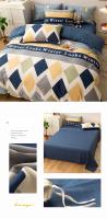 Juego de Ropa de Cama de Algodón Puro de Alta Calidad para el Hogar con Funda de Edredón de Manga Reina 100% Algodón Amigable con la Piel con Sábanas y Fundas de Confort - details 26