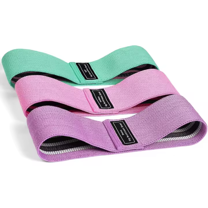 Banderas de Resistencia de Tela Flintronic Set de 3, Banderas de Entrenamiento de Fuerza Antideslizantes para Cadera y Glúteos Ideal para Mujeres, Hombres, Principiantes, Yoga - 1
