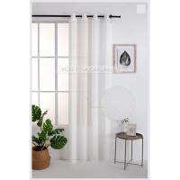 Cortinas de lino poliéster decoradas con líneas vertil.140x260cm, decoración del hogar y la oficina. - details 0