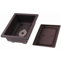 Tren simular planta jugosa bonsai plástico ETA, jardín exterior PAISE bandeja cuadrada ETA - details 12