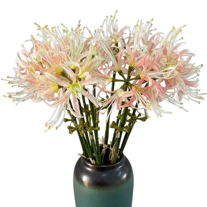 Rama de flor Higanbana Artificial de 60cm, flor de equinoccio de seda hermosa de plástico, flor falsa hecha a mano de tacto Real - 1