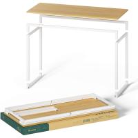 119x61x74 cm - estudio morna metal y mara - ornador para oficina en casa - Marrón claro y blanco - details 2