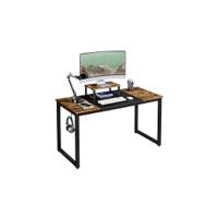 Mesa de Escritorio con Ruedas Espacio Límite Negro 80x50x132cm Para Juegos y Organización - details 10