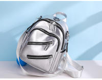 Nueva mochila de cuero suave para mujer, estilo lindo y moderno, adecuada para ir de compras y viajar, bolso versátil de Color sólido - details 15