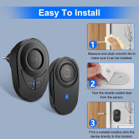 Timbre de Puerta Inalámbrico Elecpow Resistente al Agua para Exteriores Belleza Inteligente para el Hogar con Luz LED y Alarma de Seguridad para Ancianos y Emergencias - details 1