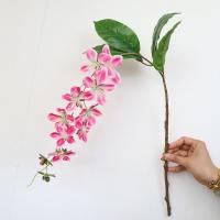 Simulación de 9 cabezas de jazmín colorido como jazmín Artificial Real, modelo de paisaje, flores colgantes, suministros de fiesta de cumpleaños - details 5