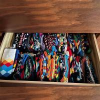 Calcetines de hombre con patrón geométrico de alta calidad, informales, lunares irregulares - details 0