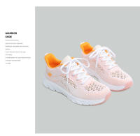 Nuevos zapatos para correr transpirables con superficie Flyknit, zapatos informales versátiles para mujer, zapatos deportivos ultraligeros - details 7