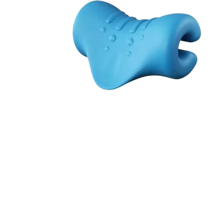 Relajante de cuello y hombros, dispositivo de tracción cervical portátil, camilla de cuello, corrección de postura cervical - 1