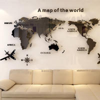 Pegatinas de pared de mapa del mundo, papel tapiz acrílico creativo 3D, Fondo de TV, decoración del hogar, sala de estar, oficina, Interior, 1 unidad - details 1