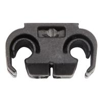 40 soportes de retención para tubos de 2 puntos. 811611797   Clip de cable de freno con base de doble conducto, 4,75 mm, negro - details 2