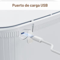 PrettyCare - Cubo de basura inteligente de 25 l, con detección automática de basura sin contacto, resistente al agua, con tapa y pantalla LED, para baño, dormitorio y sala de estar - details 6