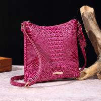 2025 nuevo mensajero portátil para mujer, bolso retro para mujer, bolso de mensajero Brahman de cocodrilo multicolor - details 3
