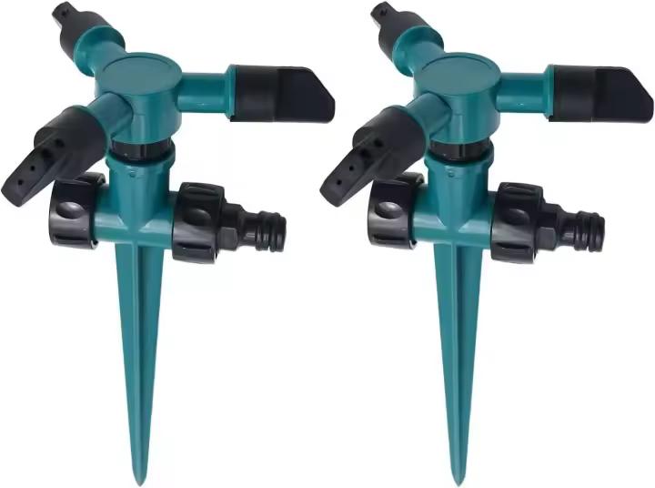 Aspersor automático de jardín, agua giratoria de riego agrícola de 360 ​​grados - 1