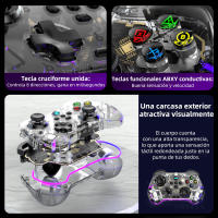 Mini PC Mando Comaptible NS SWITCH Android ios Gamepad RGB Control Joystick con disparador de efecto Hall Giroscópico - details 7
