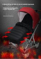 Saco de Dormir para Cochecito de Bebé Acolchado y Cálido, Protección Antiviento y Antifrío, Universal para Invierno - details 0