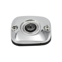 Cubierta de cilindro maestro de freno delantero para motocicleta, cubierta de Cromo Negro para Harley Dyna Softail Fat boy, Road King, Touring, Trike Sportster XL - details 4
