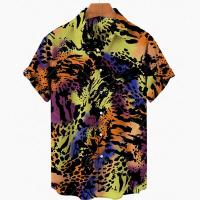 Camisas de Verano de Manga Corta Estilo Surfista, Talla Grande, Tatuaje de Animal, Moda Hawaiiana, Playa, 2024 - details 6
