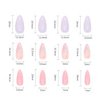 Uñas artificiales de estilo dulce extraíbles con pegamento, Gel de gelatina, regalo maravilloso para su esposa y novia - details 1