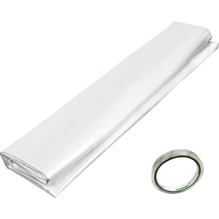 SucceBuy Película para invernadero de 20 x 28 pies: polietileno resistente a los rayos UV de 6 mil, plástico transparente para una retención óptima del calor y durabilidad - 1