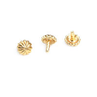3MM 3.5MM 4MM Latón Color Oro 18K Sólido Hueco Tapas de Cierre con Orificios para Perlas, Suministros para Fabricación de Joyería, Accesorios - details 4