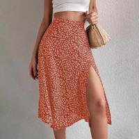 Falda de verano con estampado Floral para mujer, falda holgada de cintura alta, transpirable, elegante, ropa femenina - details 9