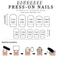 Uñas artificiales de cobertura completa para mujer y niña, uñas postizas cuadradas de estilo Halloween, manicura DIY - details 3
