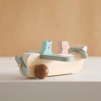 Bloques de construcción de madera Montessori para bebé, juguetes de avión, modelo tripulado, adorno de madera, juguetes - details 14