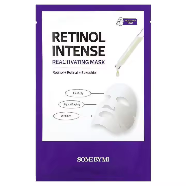 SOME BY MI Retinol Intense, mascarilla de belleza reactivadora de 1 hoja, 22 g (0,77 oz) - 1
